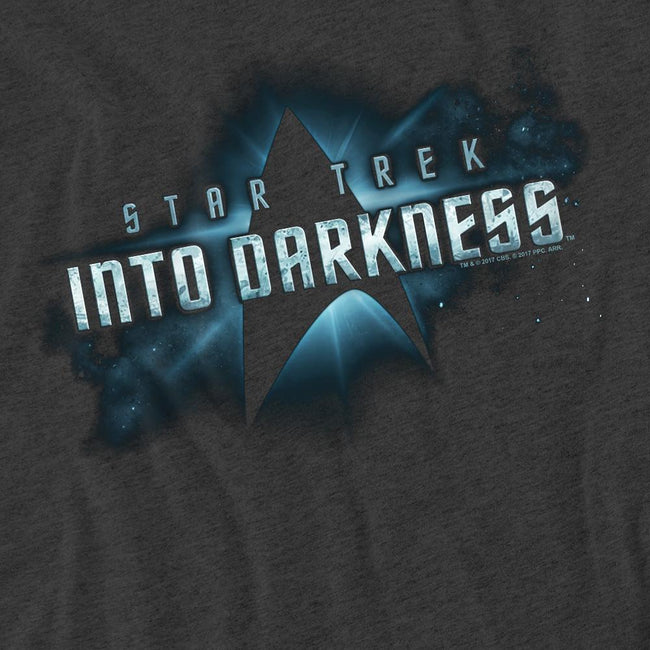 Charcoal - Pack Shot - Star Trek: Into Darkness Unisex Adult Logo T-Shirt