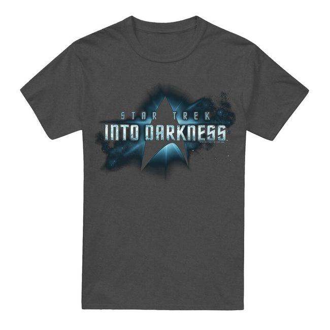 Charcoal - Front - Star Trek: Into Darkness Unisex Adult Logo T-Shirt