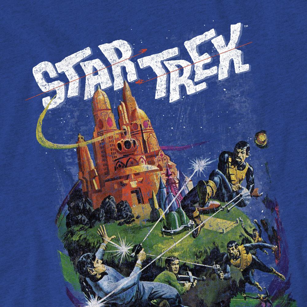 Royal Blue - Pack Shot - Star Trek Unisex Adult Battle Vulcan T-Shirt