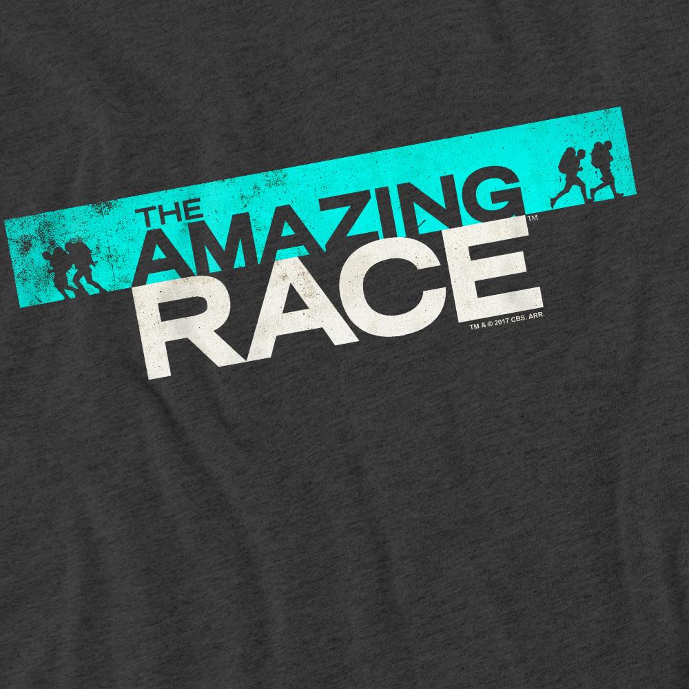 Charcoal - Pack Shot - The Amazing Race Unisex Adult Bar Logo T-Shirt