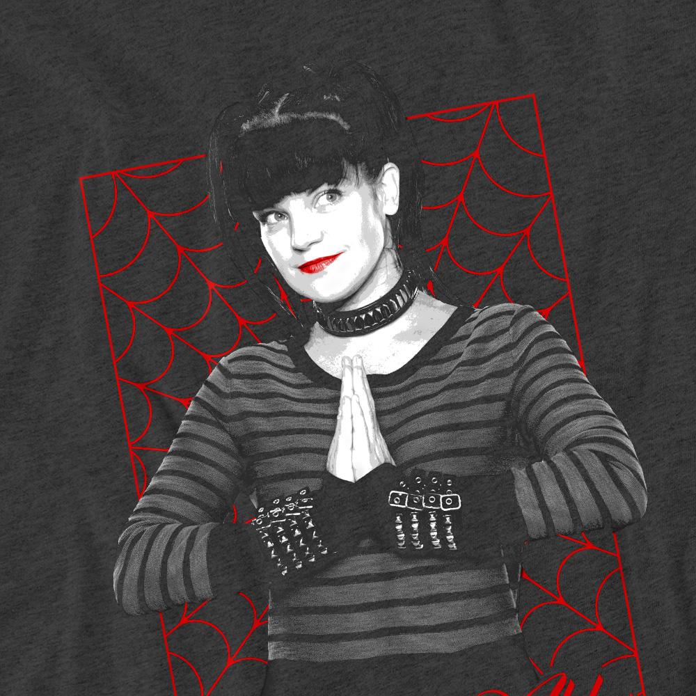 Charcoal - Pack Shot - NCIS Unisex Adult Abby Web T-Shirt