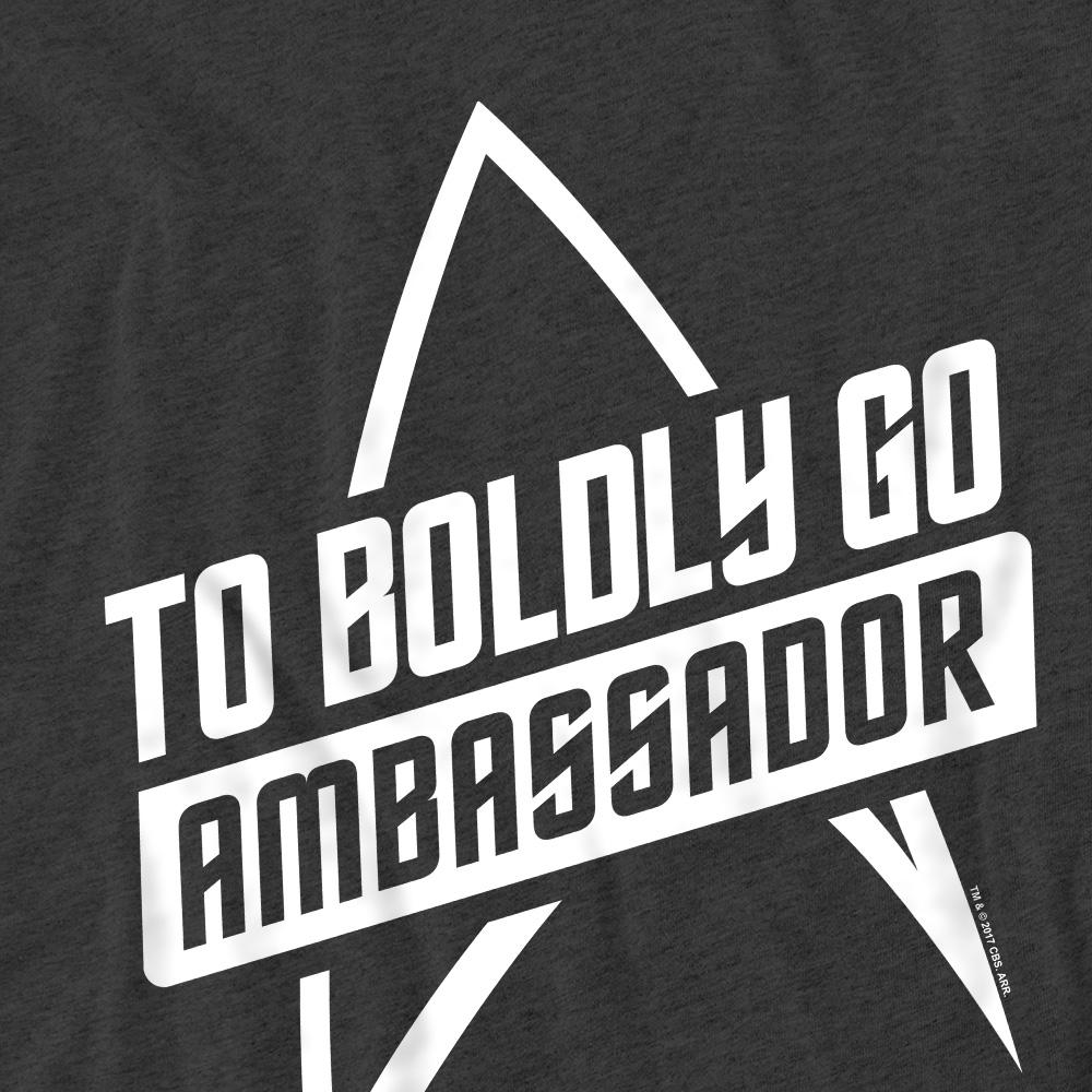 Charcoal - Pack Shot - Star Trek Unisex Adult To Boldly Go T-Shirt