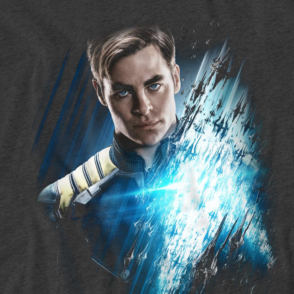 Charcoal - Pack Shot - Star Trek Beyond Unisex Adult Captain Kirk Poster T-Shirt