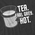 Charcoal - Side - Star Trek Unisex Adult Earl Grey T-Shirt