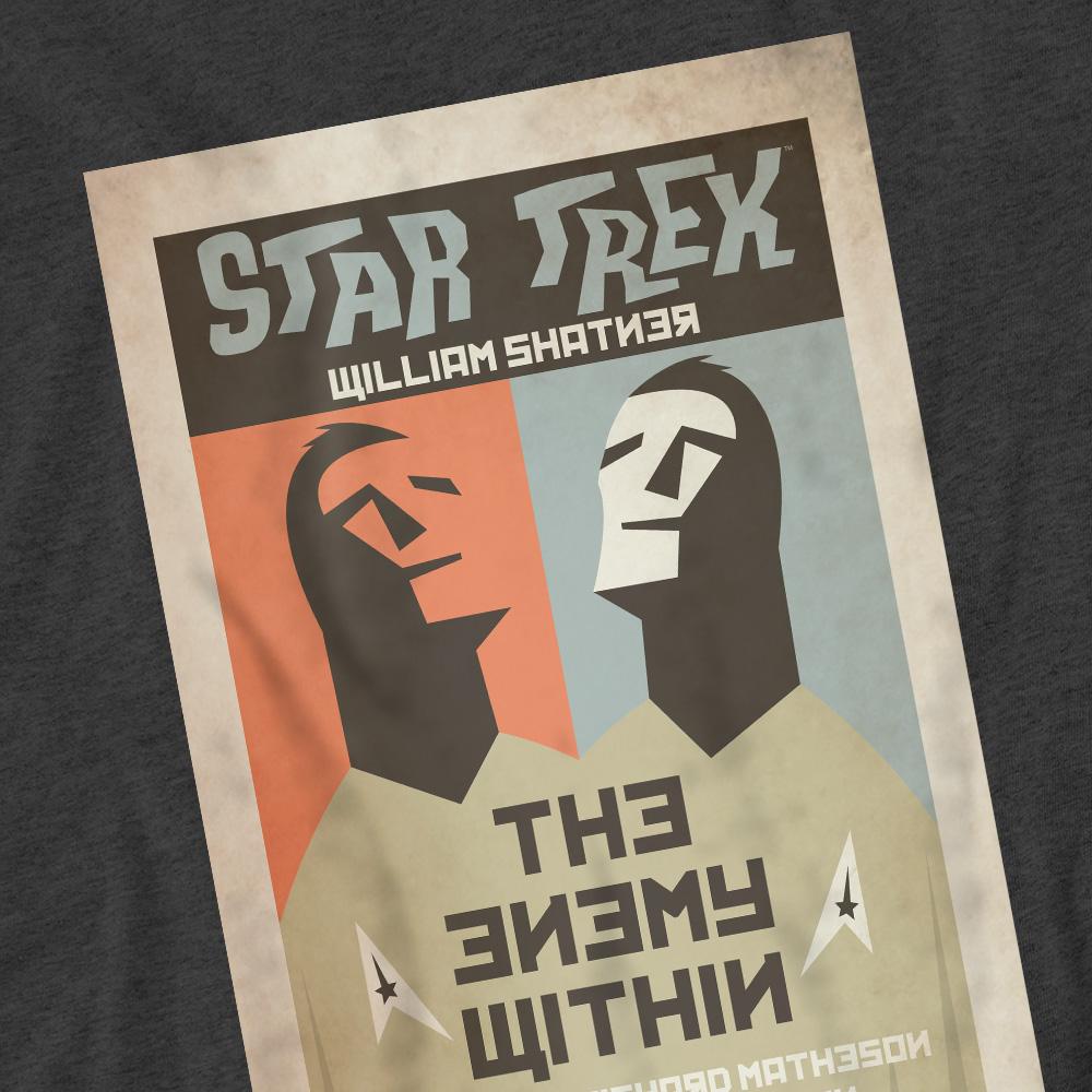 Charcoal - Pack Shot - Star Trek Unisex Adult The Original Series Episode 5 T-Shirt