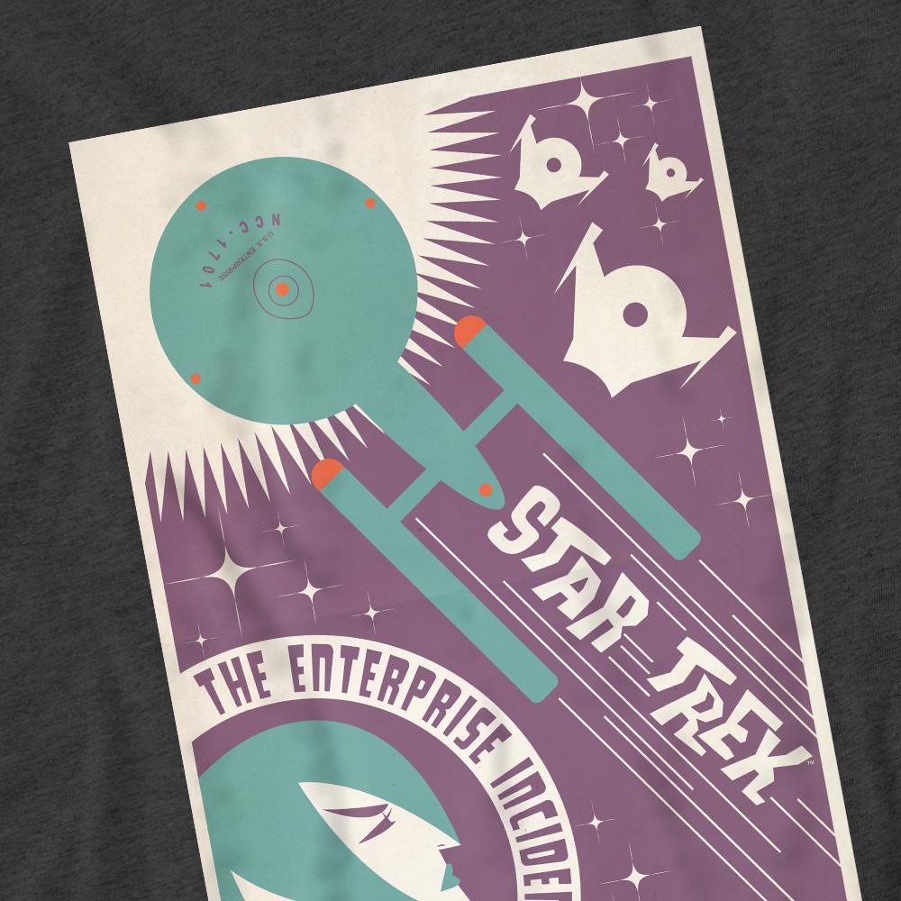Charcoal - Pack Shot - Star Trek Unisex Adult The Original Series Episode 57 T-Shirt