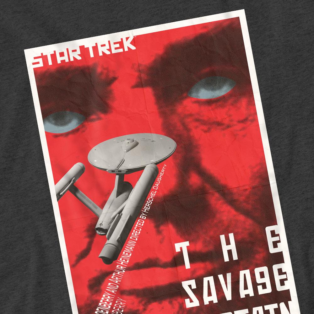 Charcoal - Pack Shot - Star Trek Unisex Adult The Original Series Episode 77 T-Shirt