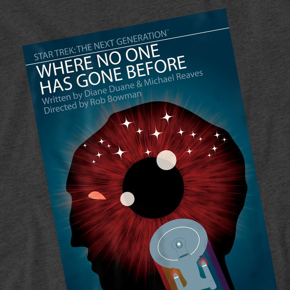 Charcoal - Pack Shot - Star Trek Unisex Adult The Next Generation Season 1 Episode 6 T-Shirt