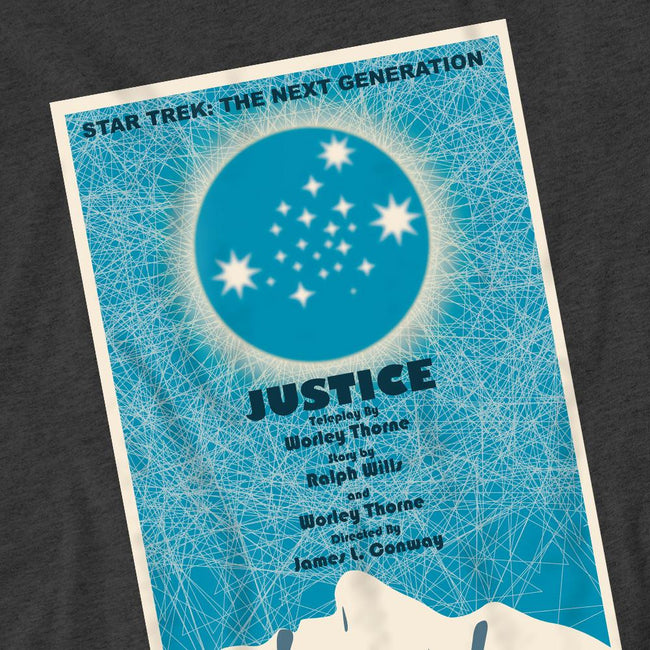 Charcoal - Pack Shot - Star Trek Unisex Adult The Next Generation Season 1 Episode 8 T-Shirt