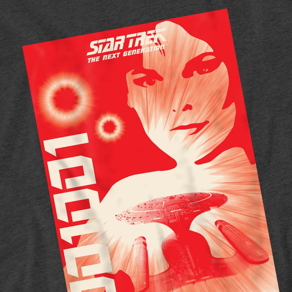 Charcoal - Pack Shot - Star Trek Unisex Adult The Next Generation Season 1 Episode 15 T-Shirt