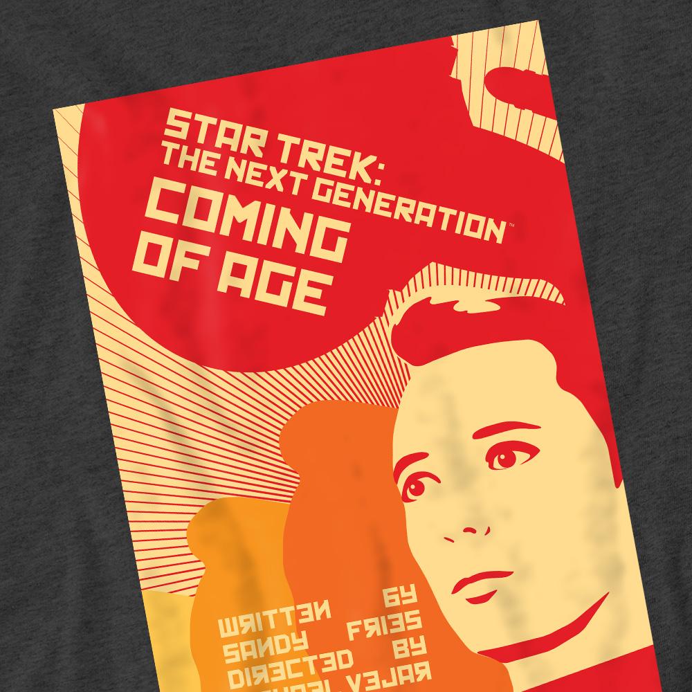 Charcoal - Pack Shot - Star Trek Unisex Adult The Next Generation Season 1 Episode 19 T-Shirt