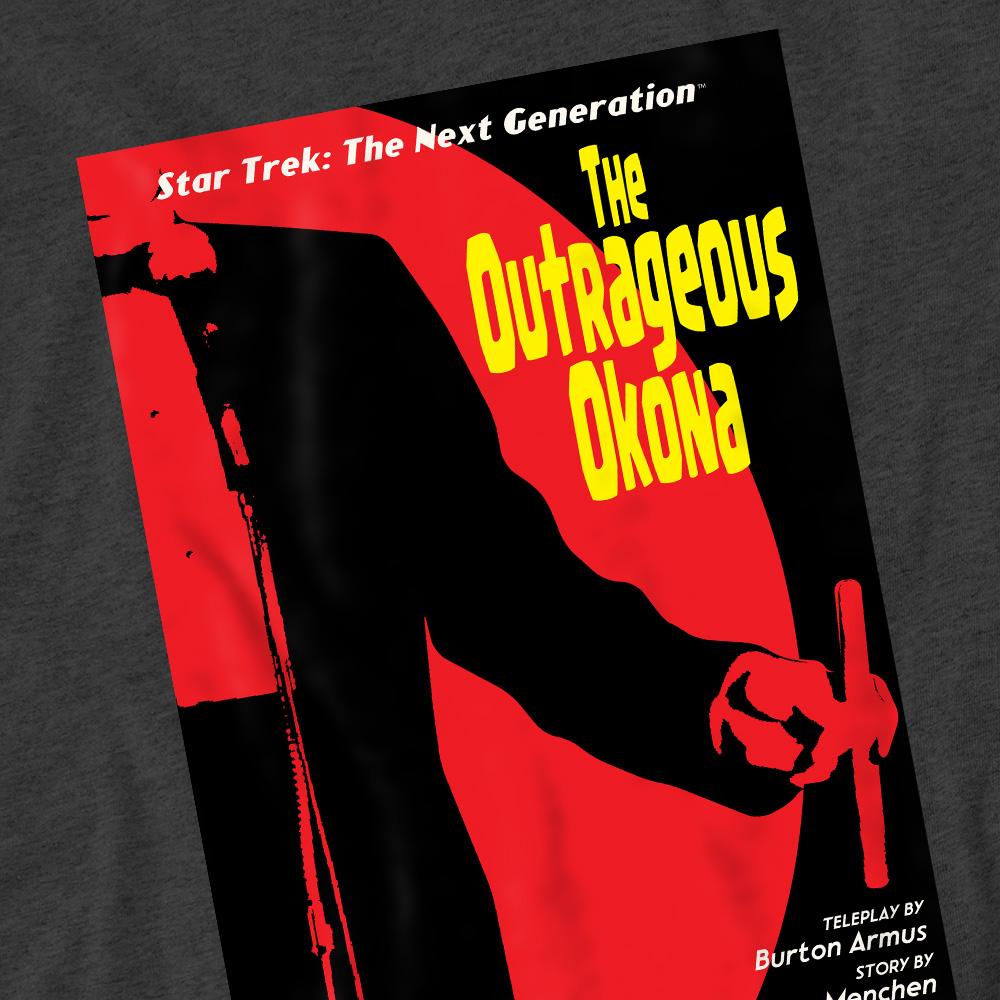 Charcoal - Pack Shot - Star Trek Unisex Adult The Next Generation Season 2 Episode 4 T-Shirt