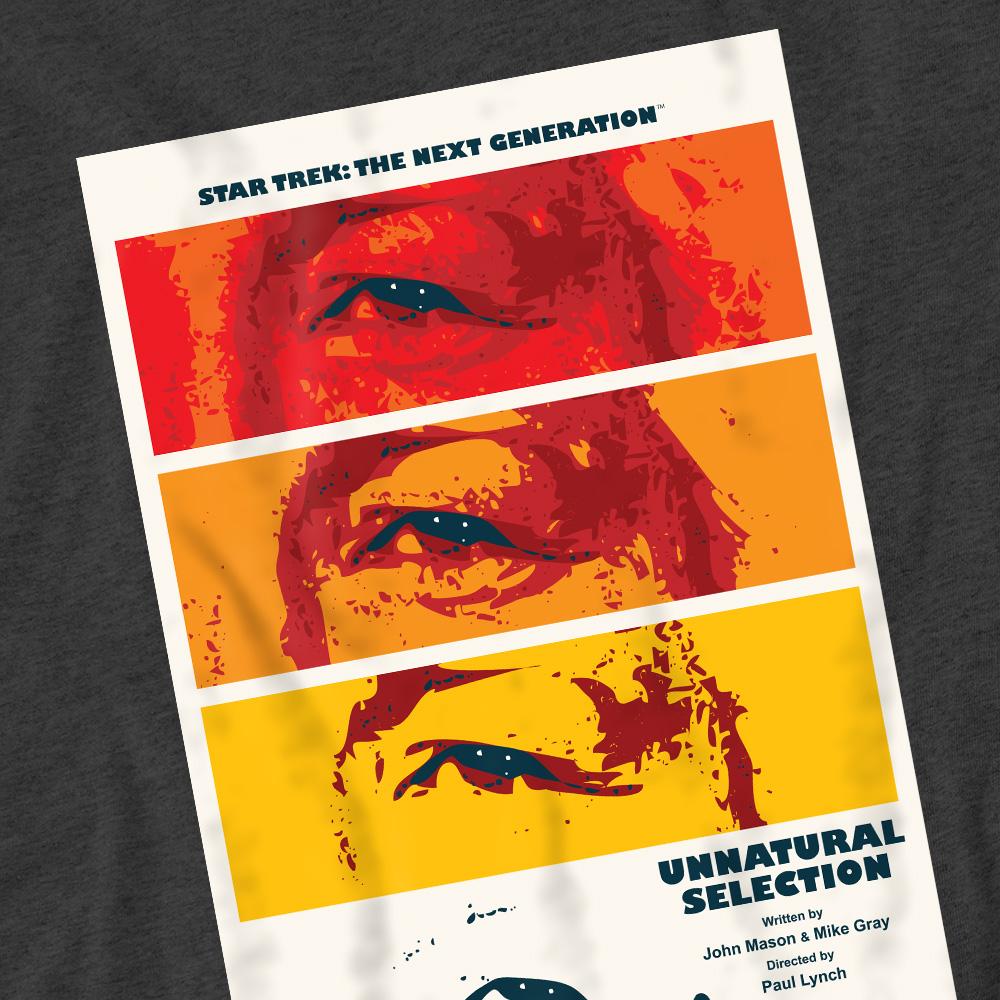 Charcoal - Pack Shot - Star Trek Unisex Adult The Next Generation Season 2 Episode 7 T-Shirt