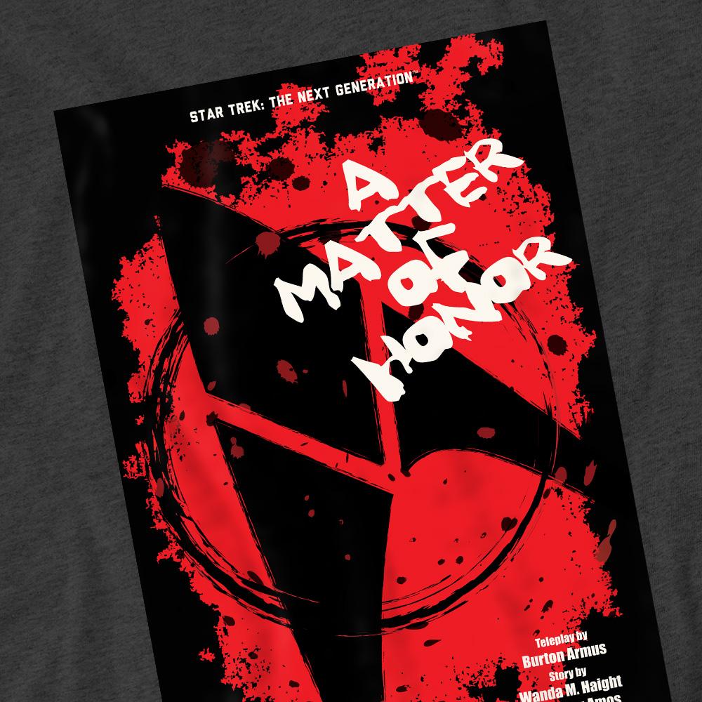 Charcoal - Pack Shot - Star Trek Unisex Adult The Next Generation Season 2 Episode 8 T-Shirt