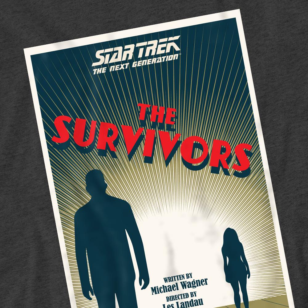 Charcoal - Pack Shot - Star Trek Unisex Adult The Next Generation Season 3 Episode 3 T-Shirt