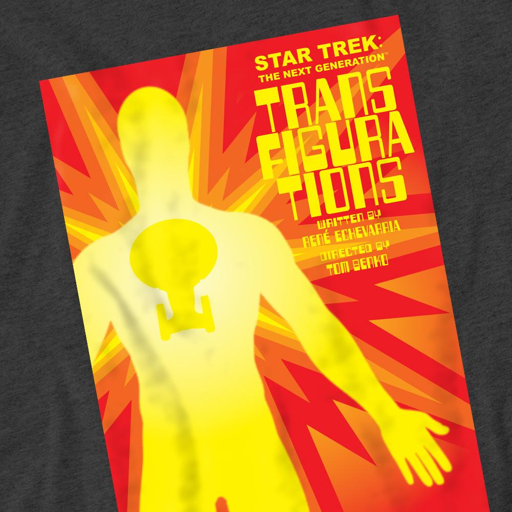 Charcoal - Pack Shot - Star Trek Unisex Adult The Next Generation Season 3 Episode 25 T-Shirt