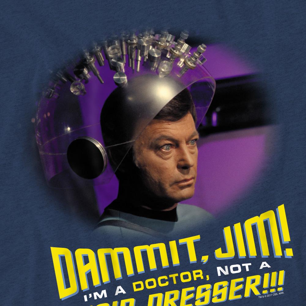 Navy - Pack Shot - Star Trek Unisex Adult Not a Hair Dresser T-Shirt