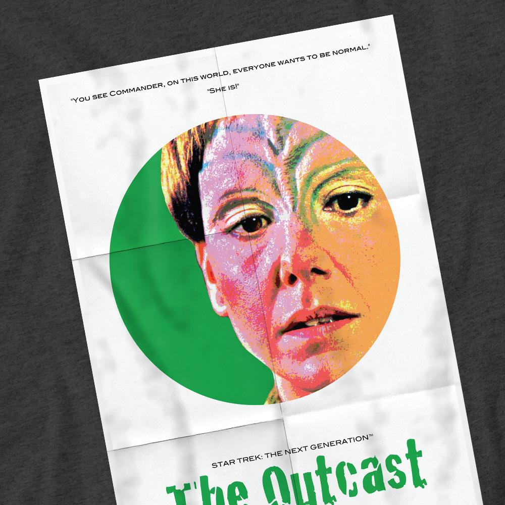 Charcoal - Pack Shot - Star Trek Unisex Adult The Next Generation Season 5 Episode 17 T-Shirt
