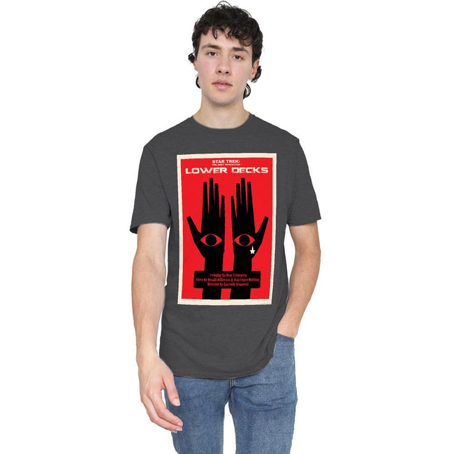Charcoal - Side - Star Trek Unisex Adult The Next Generation Season 7 Episode 15 T-Shirt