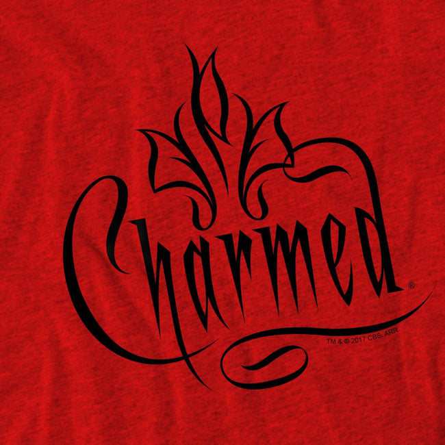 Red - Pack Shot - Charmed Unisex Adult Logo T-Shirt