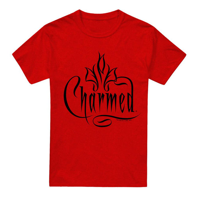 Red - Front - Charmed Unisex Adult Logo T-Shirt