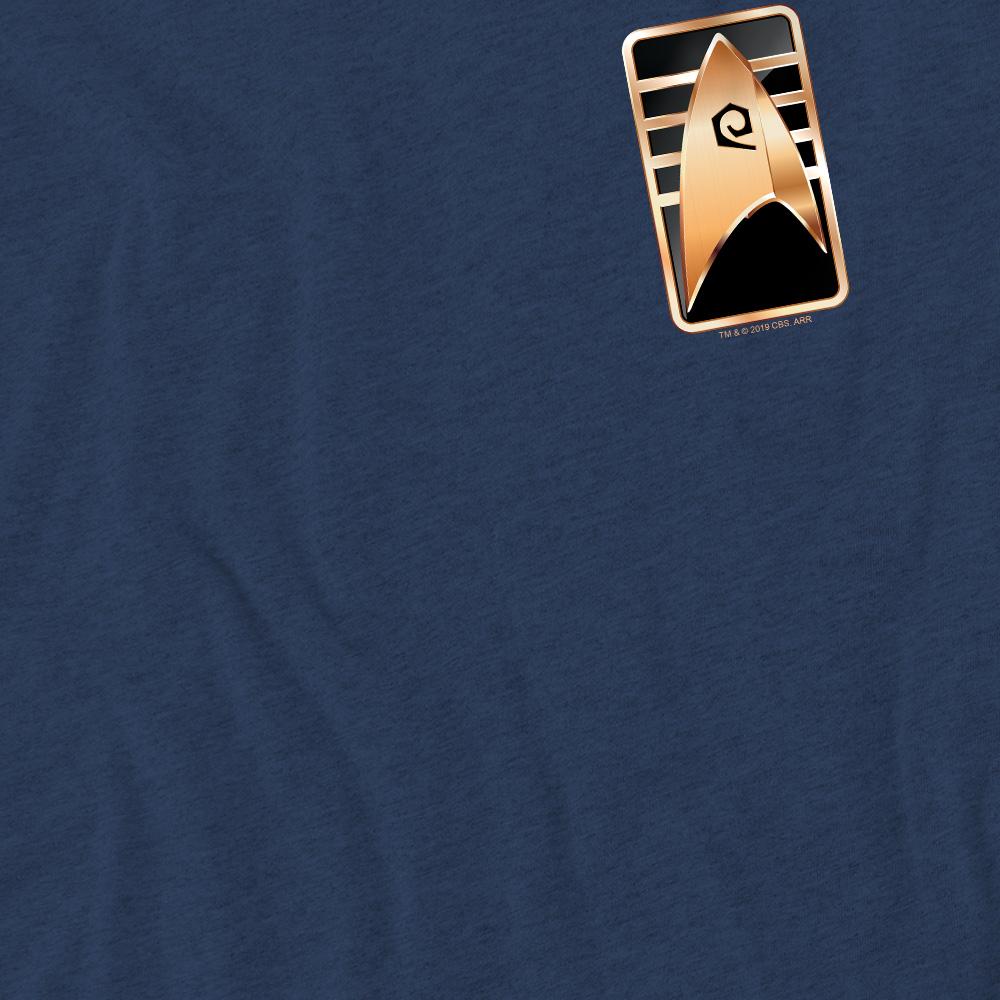 Navy - Pack Shot - Star Trek: Discovery Unisex Adult Cadet Badge T-Shirt