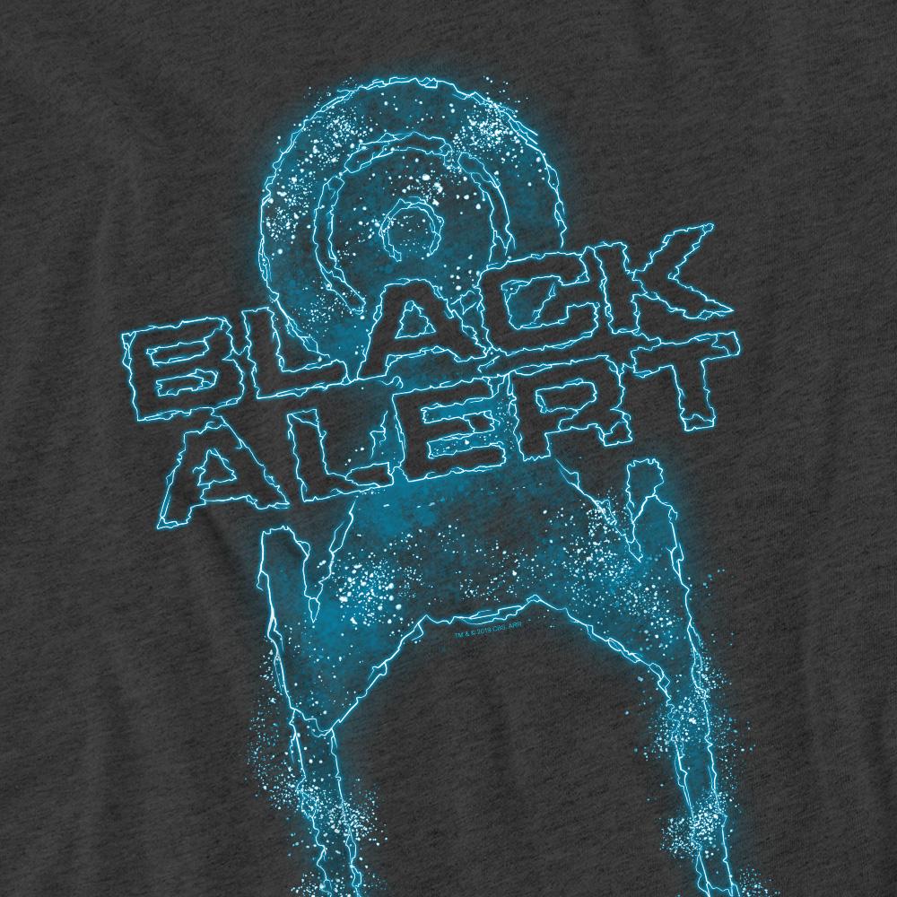 Charcoal - Pack Shot - Star Trek: Discovery Unisex Adult Black Alert T-Shirt