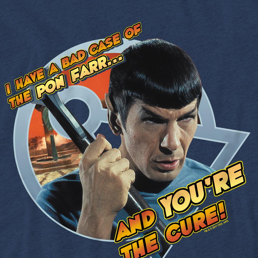 Navy - Pack Shot - Star Trek Unisex Adult Pon Farr T-Shirt