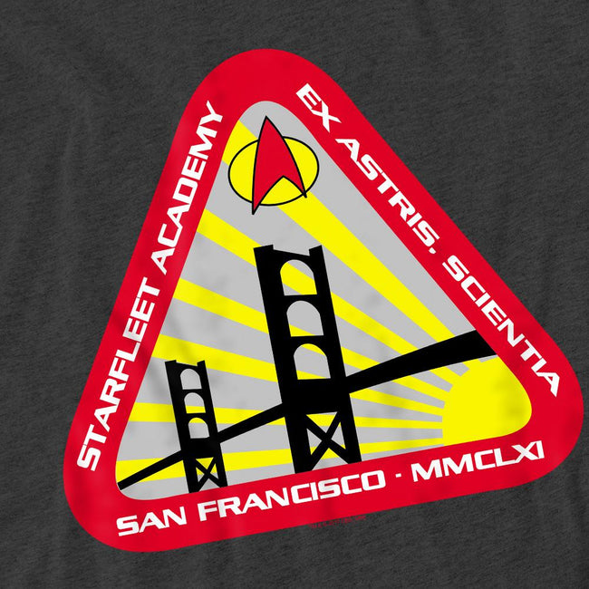 Charcoal - Pack Shot - Star Trek Unisex Adult Starfleet Academy T-Shirt