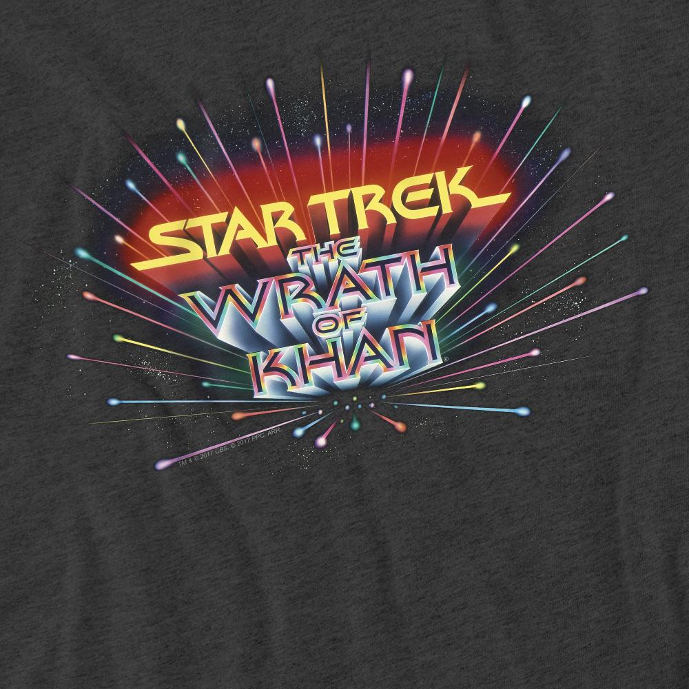 Charcoal - Pack Shot - Star Trek Unisex Adult Khan Logo T-Shirt
