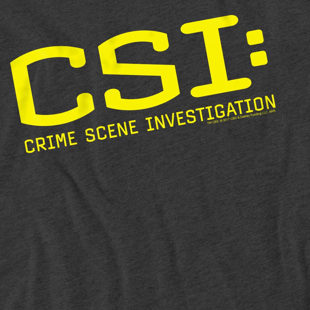 Charcoal - Pack Shot - CSI Unisex Adult Logo T-Shirt
