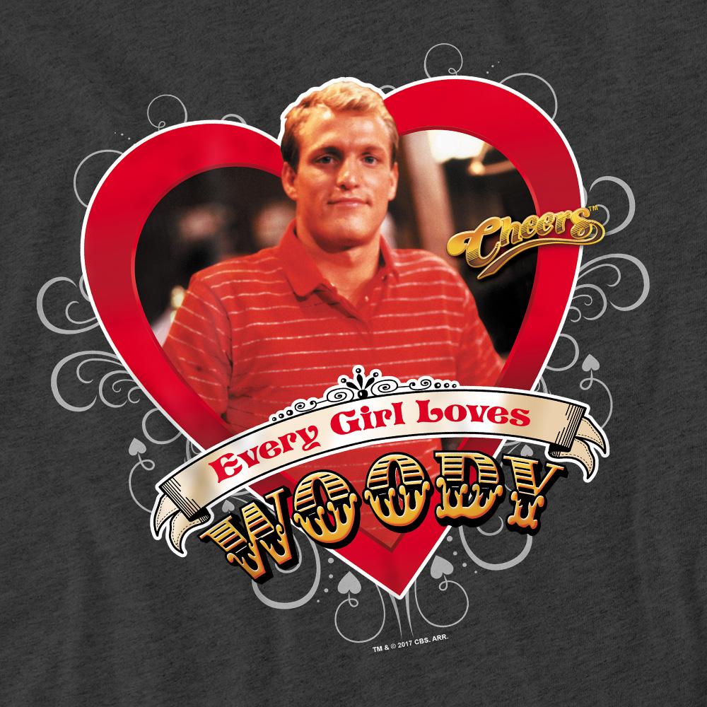 Charcoal - Pack Shot - Cheers Unisex Adult Woody Boyd T-Shirt