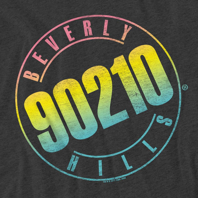 Charcoal - Pack Shot - 90210 Unisex Adult Colour Blend Logo T-Shirt