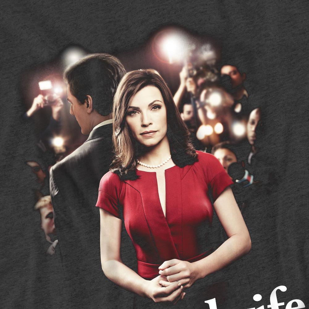 Charcoal - Pack Shot - The Good Wife Unisex Adult Bad Press T-Shirt