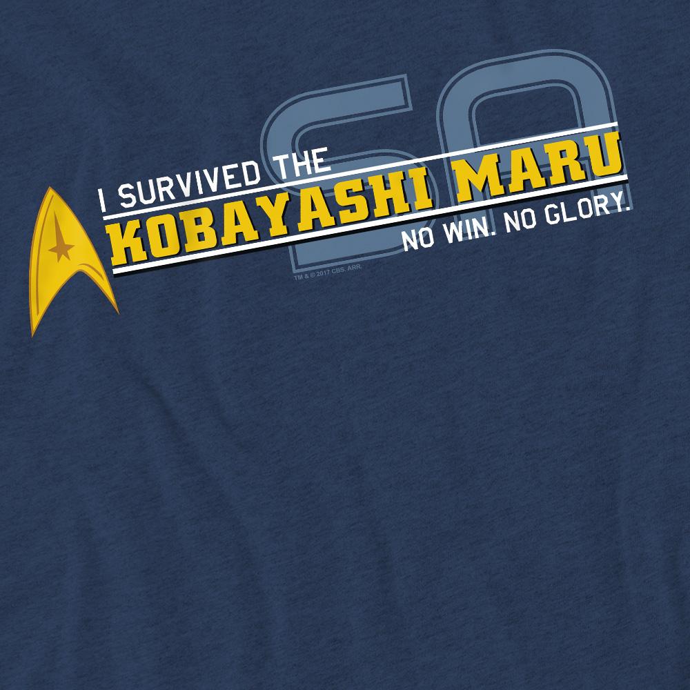 Navy - Pack Shot - Star Trek Unisex Adult I Survived T-Shirt