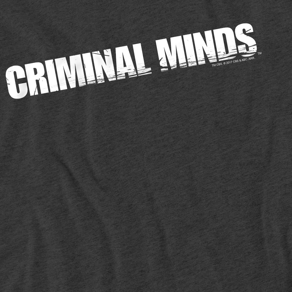 Charcoal - Pack Shot - Criminal Minds Unisex Adult Logo T-Shirt
