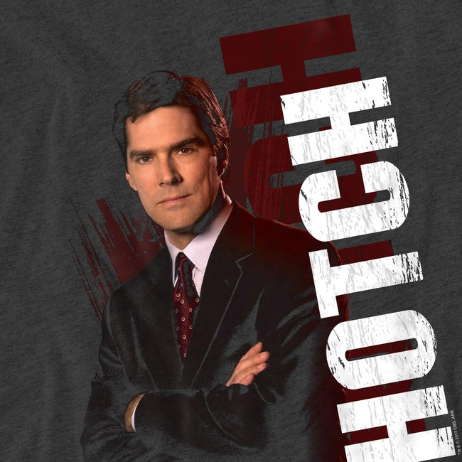 Charcoal - Pack Shot - Criminal Minds Unisex Adult Hotch T-Shirt
