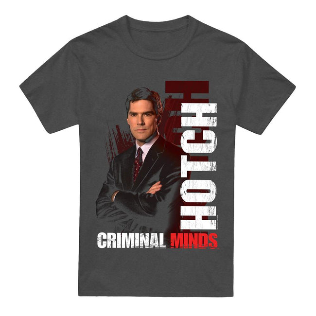 Charcoal - Front - Criminal Minds Unisex Adult Hotch T-Shirt