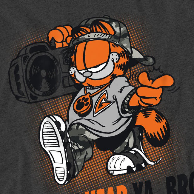 Charcoal - Pack Shot - Garfield Unisex Adult Oh Snap T-Shirt