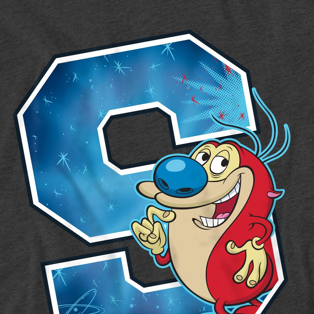 Charcoal - Pack Shot - Ren & Stimpy Unisex Adult S Is For Stimpy T-Shirt
