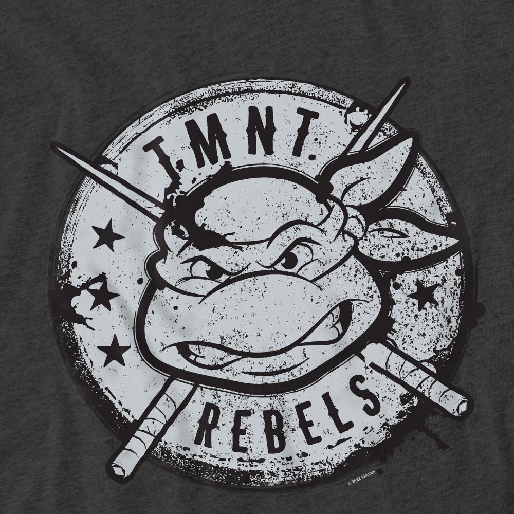 Charcoal - Pack Shot - Teenage Mutant Ninja Turtles Unisex Adult Rebels Distressed Logo T-Shirt