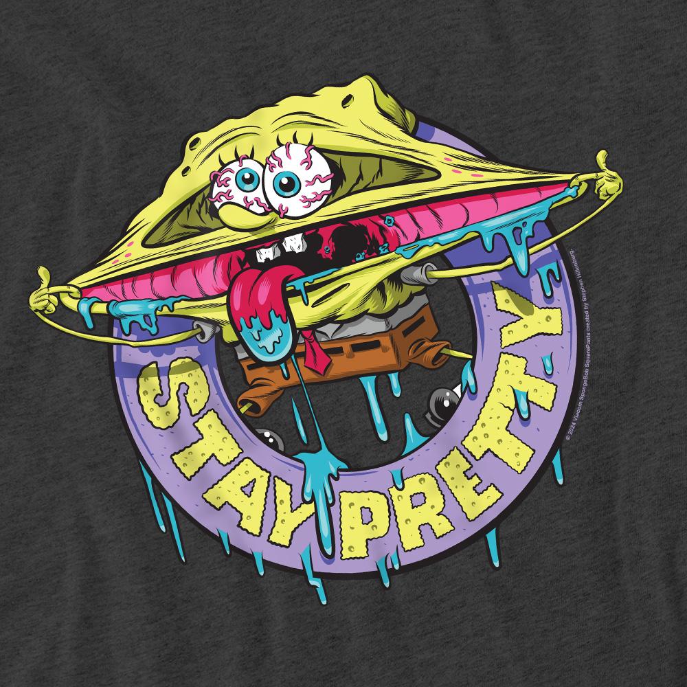 Charcoal - Pack Shot - SpongeBob SquarePants Unisex Adult Stay Pretty T-Shirt
