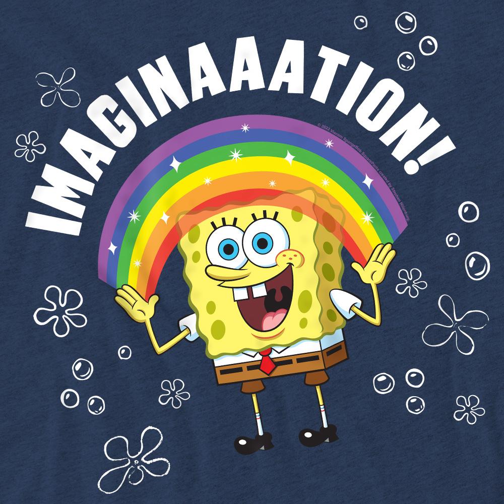 Navy - Pack Shot - SpongeBob SquarePants Unisex Adult Imagination T-Shirt