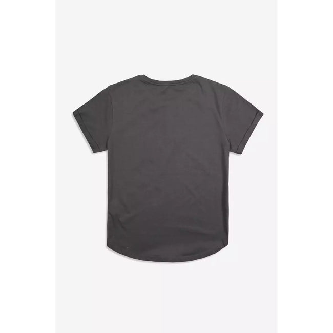 Dark Charcoal - Back - Pink Floyd Womens-Ladies Gradient Side Of The Moon T-Shirt