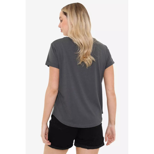 Dark Charcoal - Lifestyle - Pink Floyd Womens-Ladies Gradient Side Of The Moon T-Shirt