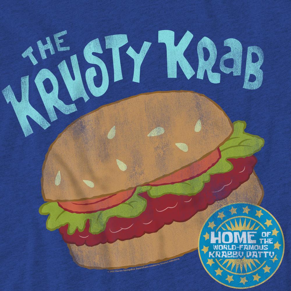Royal Blue - Pack Shot - SpongeBob SquarePants Unisex Adult Krusty Krab T-Shirt