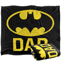 Multicoloured - Front - Batman Dad Logo Blanket