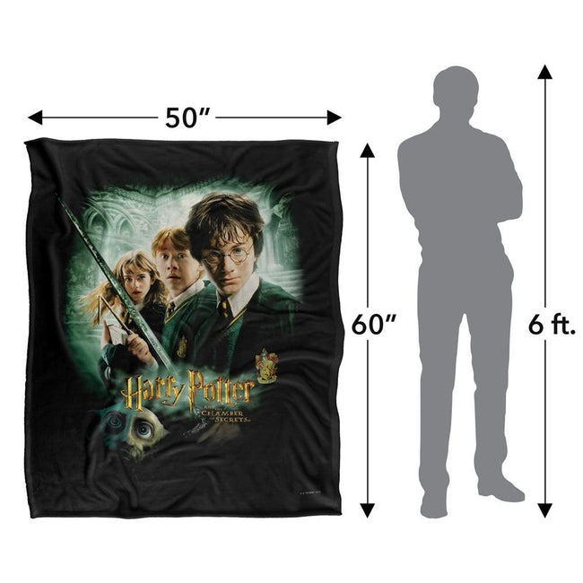 Multicoloured - Pack Shot - Harry Potter And The Chamber Of Secrets Movie Poster Blanket