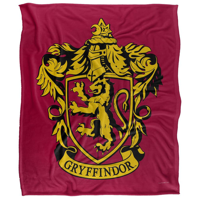 Multicoloured - Back - Harry Potter Gryffindor Crest Blanket