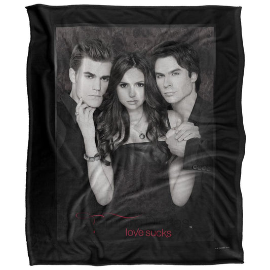 Multicoloured - Front - Vampire Diaries Black and White Blanket